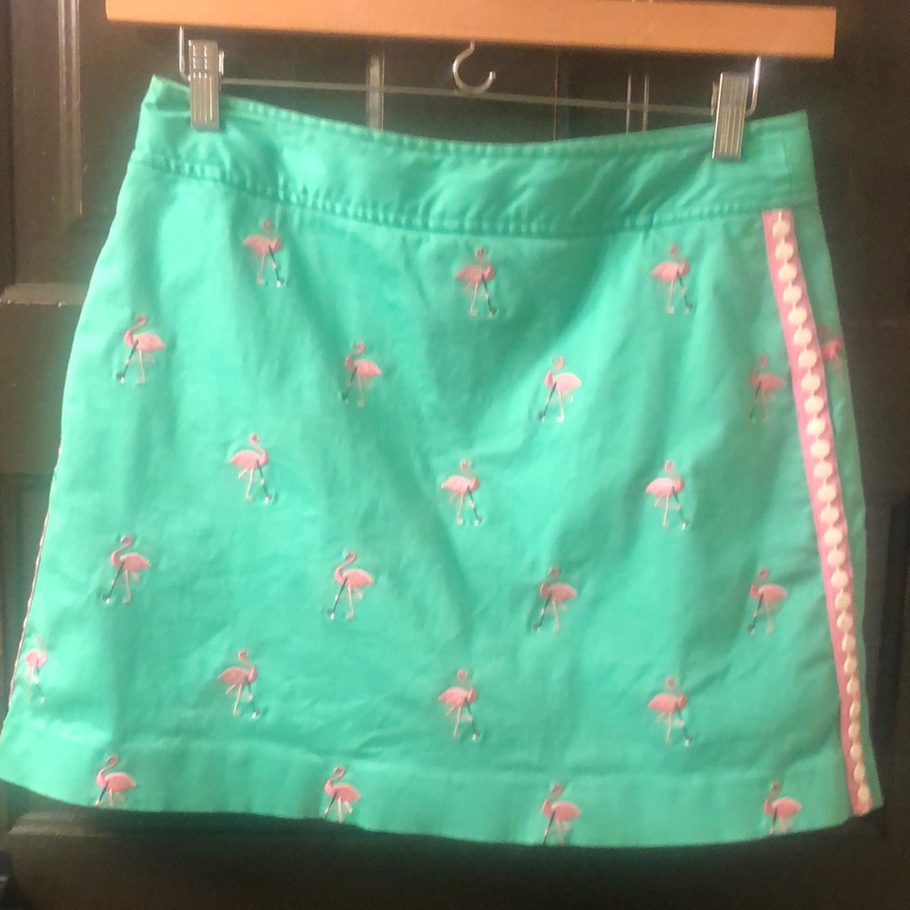 Orange pink and white lily Pulitzer size 6 skirt beautiful. Like new!